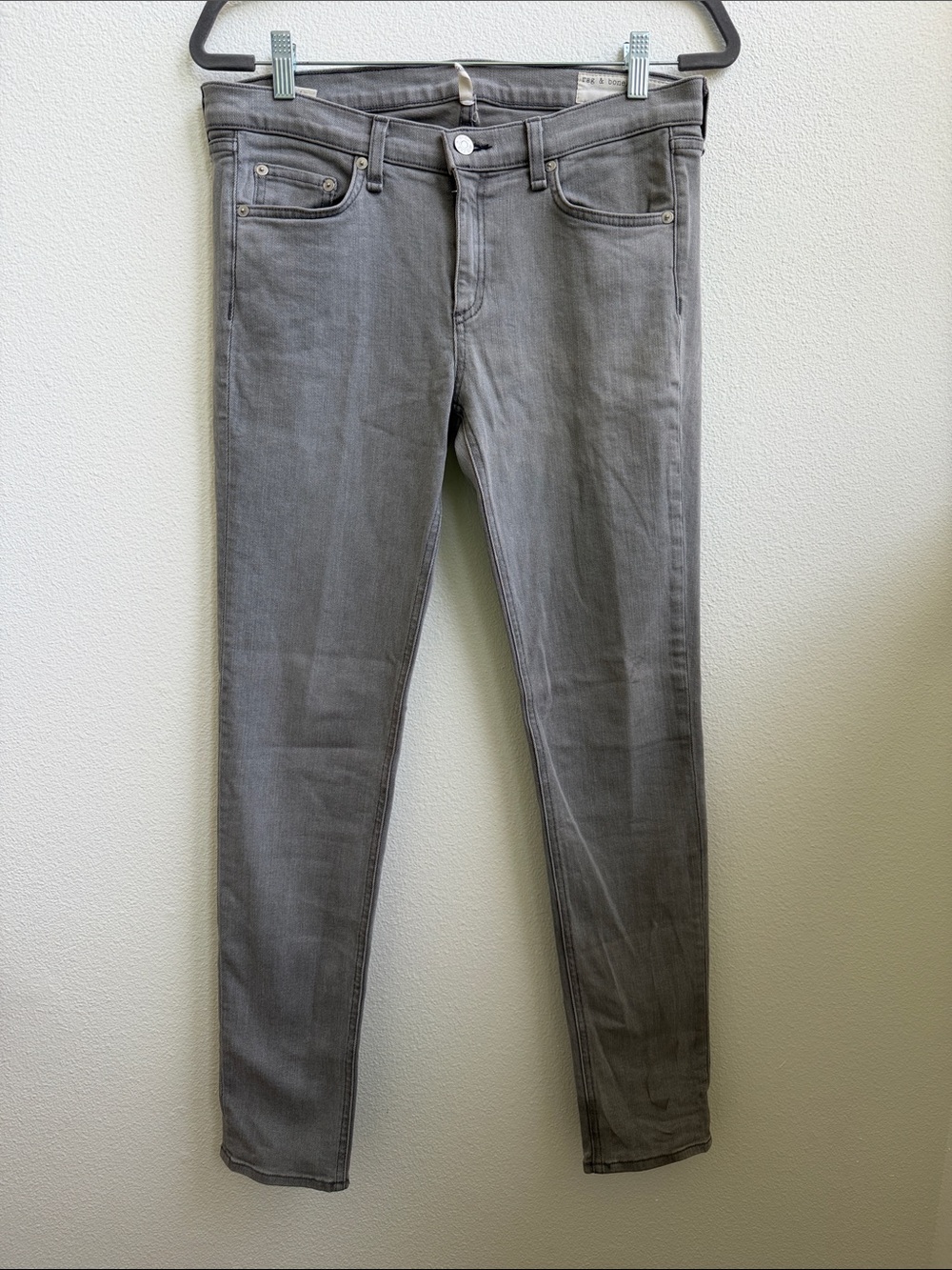 Rag & Bone The Skinny Iron Gray Skinny Jeans 31
